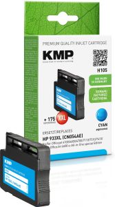 Tintenpatrone ersetzt HP 933 XL, CN054AE, KMP H105 XXL Druckerpatrone blau