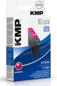 Tintenpatrone Epson ersetzt T-1283, KMP E123 Druckerpatrone rot