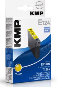 Tintenpatrone ersetzt Epson T-1284, KMP E124 Druckerpatrone gelb