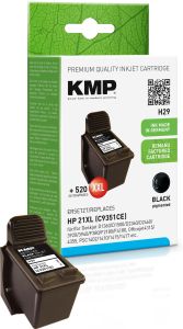 Druckerpatrone ersetzt HP 21, C9351AE, KMP H29 XXL Tintenpatrone schwarz