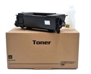 Toner ersetzt Kyocera TK-3160 mit Chip u. Resttonerbehlter Intercopy schwarz