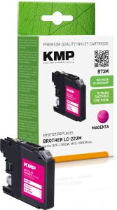 Tintenpatronen ersetzt Brother LC-22UM, KMP B73M Druckertinte rot