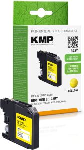 Tintenpatrone ersetzt Brother LC-22UY, KMP B73Y Druckerpatrone gelb