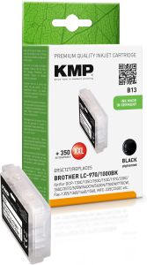 Tintenpatrone ersetzt Brother LC-970BK, KMP B13 XXL Druckerpatrone schwarz