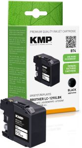 Tintenpatrone ersetzt Brother LC129XLBK, KMP B74 Druckerpatrone schwarz