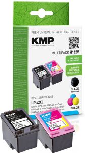 Tintenpatronen ersetztzen HP 62 XL, KMP Multipack H162V Druckerpatronen